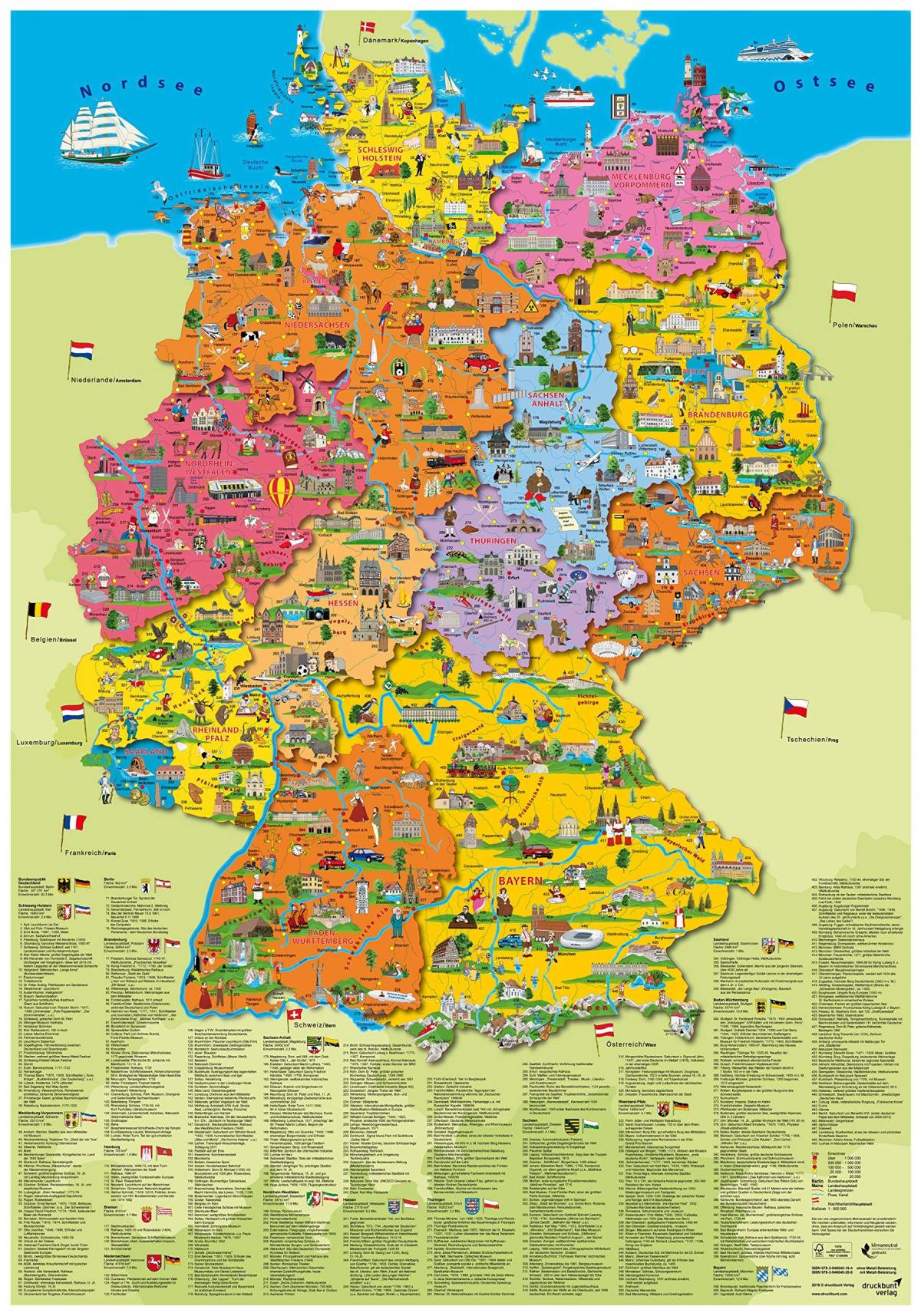 Kassel Kort Tyskland attraktion kort   Tyskland attraktioner kort (det  Kassel Kort